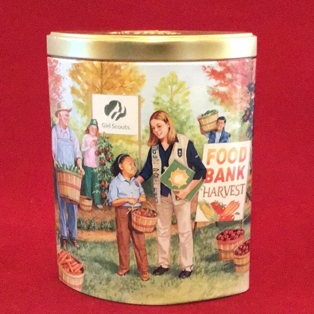 Decorative tin Girl Scouts